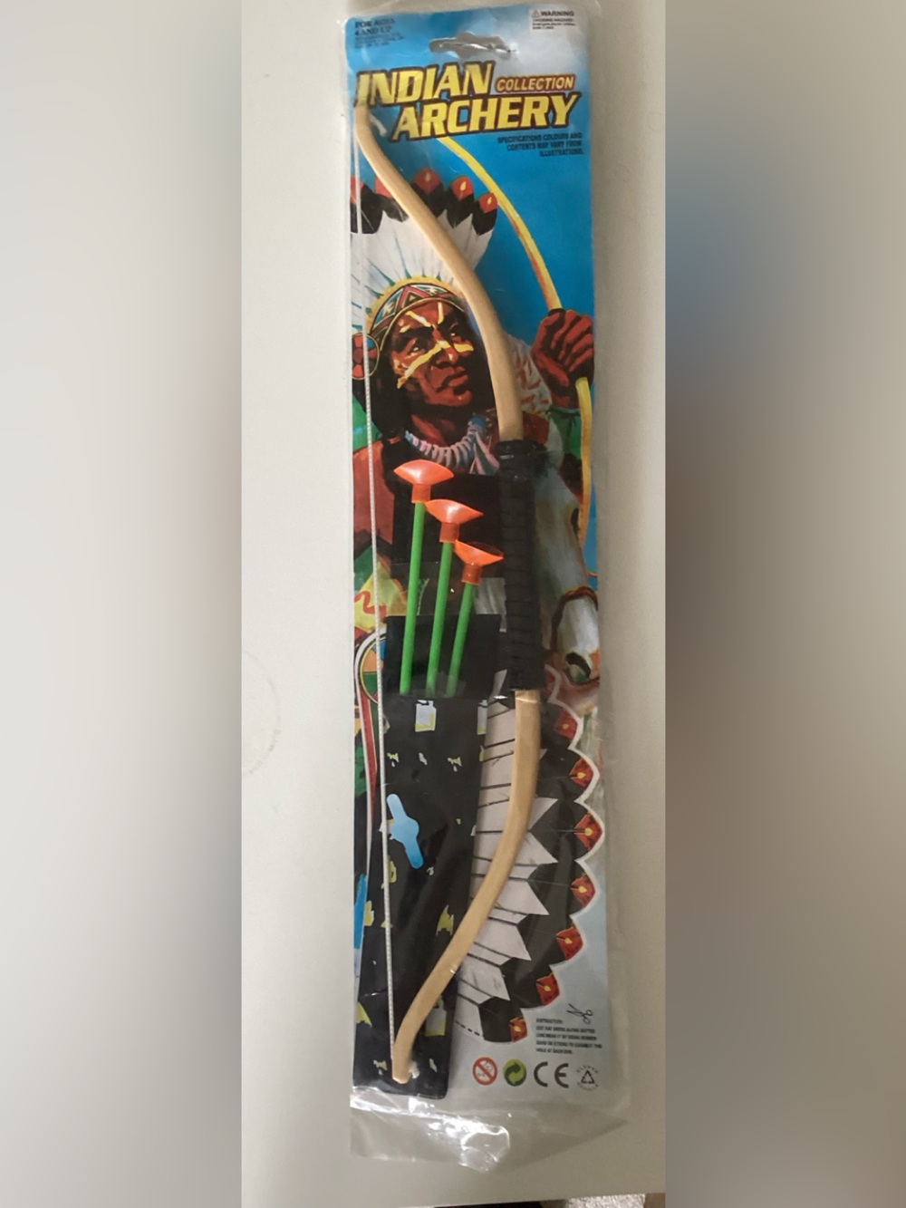 Vintage sealed Toy plastic Bow and arrow